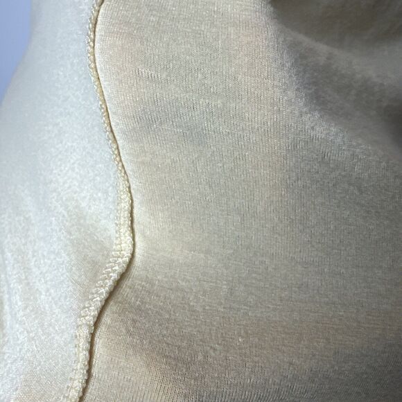 Y2K Abercrombie & Fitch Flowy Soft Racerback Tank Top Yellow Small VNeck - Picture 7 of 9